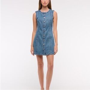Abercrombie & Fitch Blue Denim Mini Dress